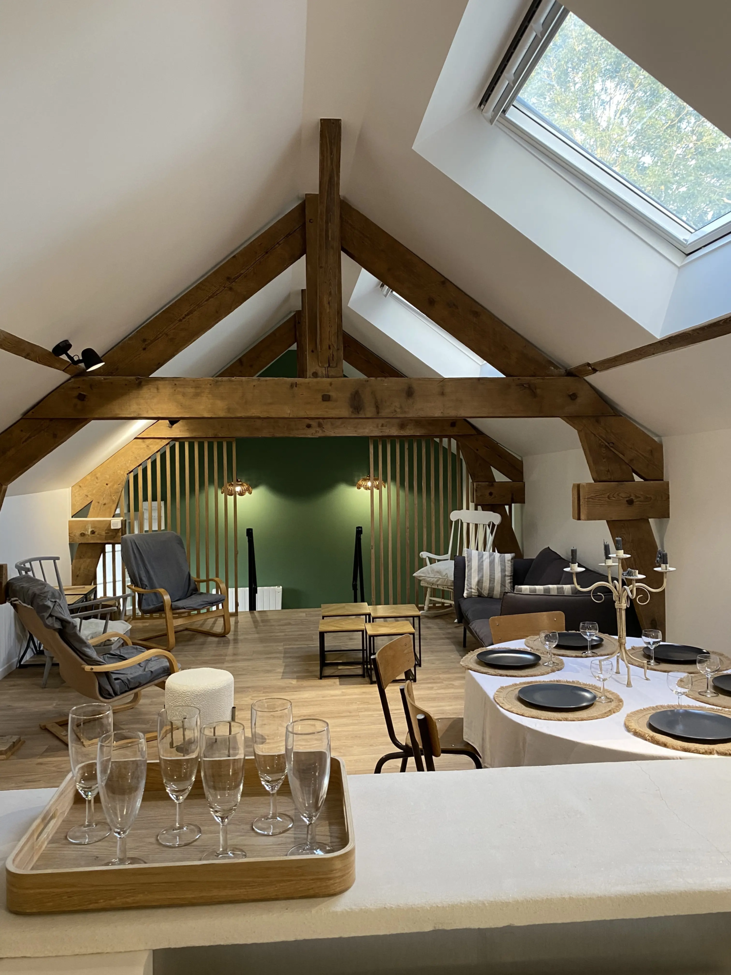 Pièce de vie du gîte