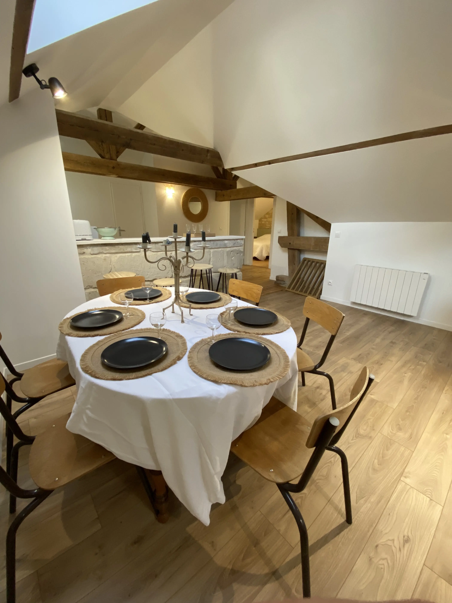 Pièce de vie du gîte