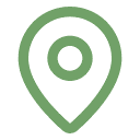 Icône représentant un repère de carte, pour la distance depuis Paris
