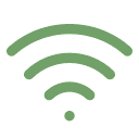 Icône représentant un signal Wi-Fi, pour la connexion disponible dans tout le gîte
